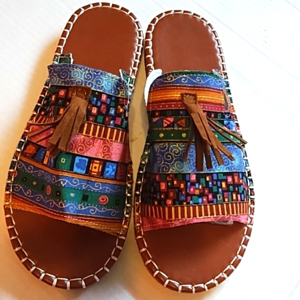 NEW Colorful Cloth  Sandles